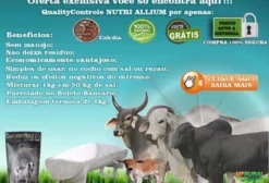 Quality Controle Nutri Allium Parasitt – Núcleo Antiparasitário para Bovinos, Equinos, Caprinos e Suínos