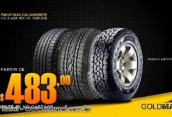 Pneu 235/70R16 para S10, Blazer, Rexton, Cherokee