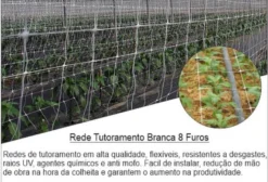Rede de Tutoramento Branca 1,20x500 (15x15cm) 8 Furos