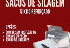Sacos para Silagem Reforçados - 51x110cm - Capacidade 40kg - Canoas/RS