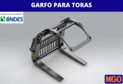Garfo Florestal Top Clamp com Mandíbula Hidráulica – Capacidade a partir de 2 Toneladas