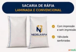 Sacos de Ráfia Laminada e Convencional para Armazenamento e Transporte de Grãos