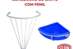 Comedouro de Canto com Fenil para Cavalos JC Mod. 261 – 15 Litros