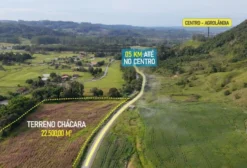 Terreno para Chácara à Venda em Agrolândia (SC) – 2,2 Hectares com Frente para Estrada e Riacho