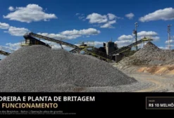 Pedreira de Granito com Planta de Britagem em Operação - Oliveira dos Brejinhos (BA)