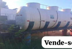 Tanque de Fibra 12.500 Litros com Sistema de Agitação - Usado - Limeira/SP