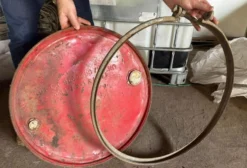 Tampa e aro para tambor/tonel de ferro de 200L