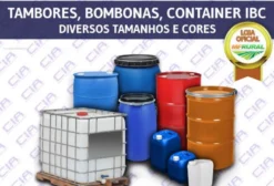 Bombonas Plásticas, Tambores Metálicos e Container IBC à venda no Rio de Janeiro/RJ