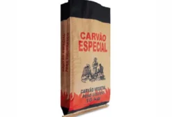 Saco Para Carvão 10Kg Folha Dupla - 38x88x15cm - Fardo com 100 Unidades