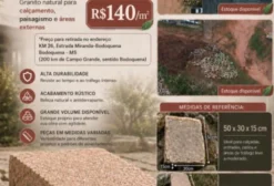 Paralelepípedo Rosa - Pedra Bruta para Venda - Miranda MS