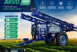 Pulverizador de Arrasto Tytan Akvo 2000L com Barra Hidráulica de 24m - Novo