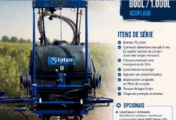 Pulverizador Kampo Tytan 400L a 1000L - Direto de Fábrica