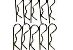 Kit Grampo Trava Tipo R 25x50mm - 10 Peças para Implementos Agrícolas
