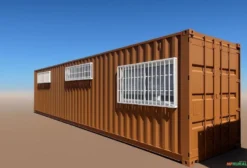 Container High Cube 40 pés com Escritório e 2 Banheiros – Acabamento Premium – Goiânia/GO
