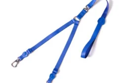 Guia Dupla FreeFaro Flat Total Blue – Acessório Monocromático para Pets