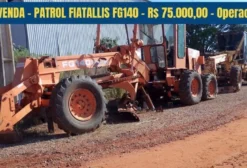 Motoniveladora Fiatallis FG140 Ano 2002 – Lote de 3 Unidades Operacionais para Terraplenagem
