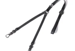 Guia Dupla FreeFaro Darkest para Pets – Coleira Flat Monocromática