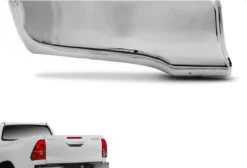 Ponteira de Para-choque Traseiro Cromada Bepo para Toyota Hilux 2016-2025 – Lado Esquerdo