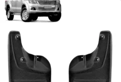Kit Apara Barro Dianteiro para Toyota Hilux 2005-2015 – 2 Peças Pretas Camper