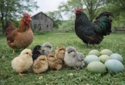 Aves Caipiras e Poedeiras – Pintinhos, Frangas e Galinhas em Postura