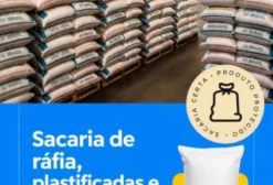 Sacarias de Ráfia Plastificadas e Convencionais para Grãos e Produtos Agrícolas