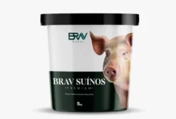 Núcleo Mineral Vitamínico Brav Suínos Premium - Suplemento para Suínos (1kg)