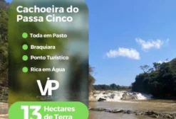 Terreno para Chácara com Cachoeira – 13 ha em Guarani, MG