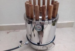 Churrasqueira de Aço Inoxidável para Espetinhos – 16 Espetos – 7 kg