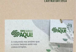 Cartão Natureza com Sementes – Brinde Ecológico Personalizado (100 Unidades)