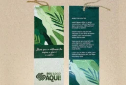 Marcador Natureza Ecológico com Sementes – Brinde Personalizado (100 Unidades)