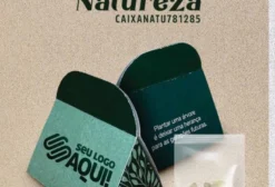 Tag Dobradinha Ecológica com Sementes – Pacote de 100 Unidades para Brindes Personalizados