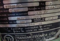 Redutora Transmotécnica 1:25 para Misturador Digestor Vertical 20 HP - Seminova