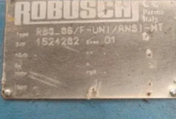 Soprador Roots Trilobular Robuschi RBS 86/F – Novo – 8 Polegadas com Motor 50 HP e Silenciador